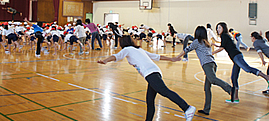 姿勢改善教室 in 市川市新浜小学校