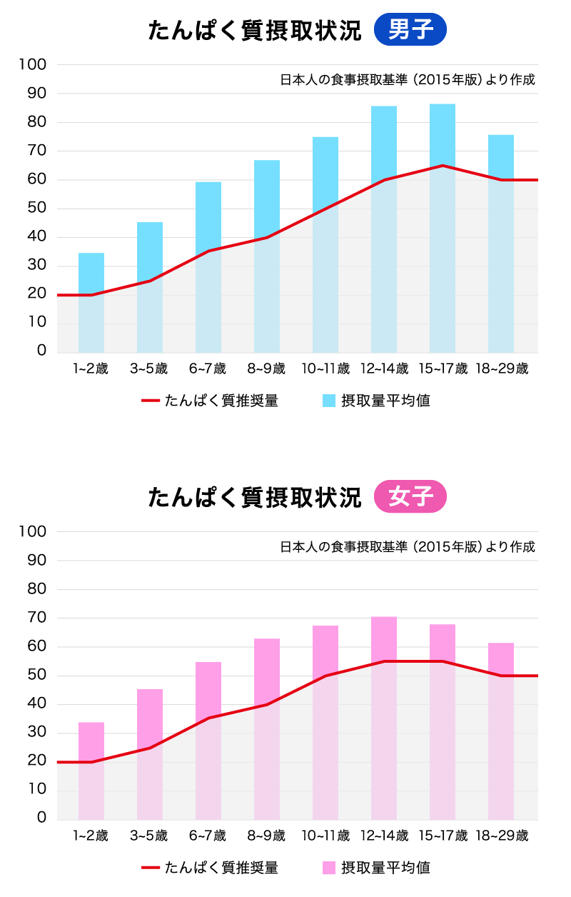 たんぱく質グラフ