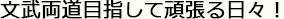 文武両道目指して頑張る日々！