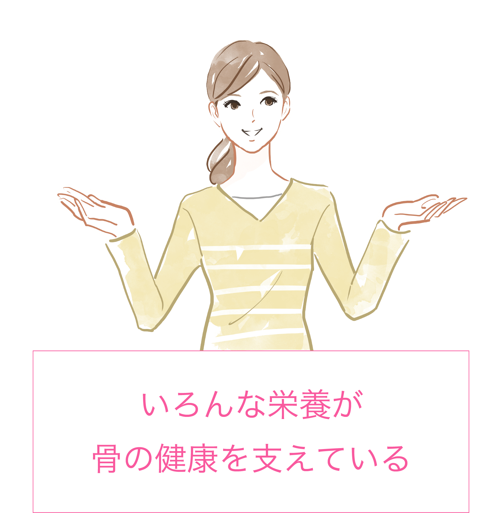 いろんな栄養が骨の健康を支えている